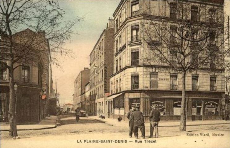 Carte postale ancienne Plaine-Saint-Denis Rue Trezel