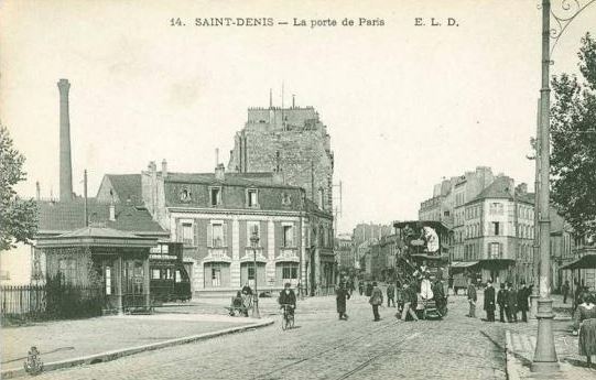 Carte postale ancienne Saint Denis, Porte de Paris