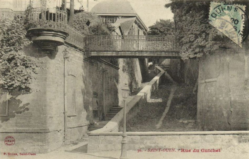 Carte postale ancienne Rue du Guichet à Saint-Ouen-sur-Seine