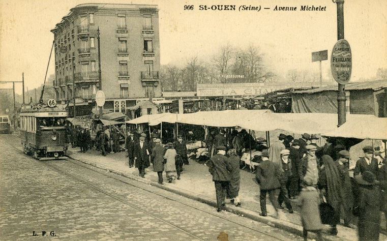 Carte postale ancienne Avenue Michelet à Saint-Ouen-sur-Seine