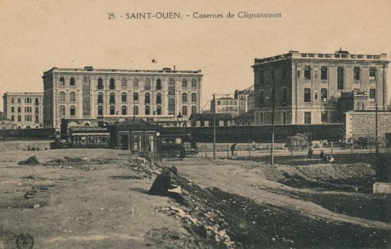 Carte postale ancienne Casernes de Clignancourt à Saint-Ouen-sur-Seine