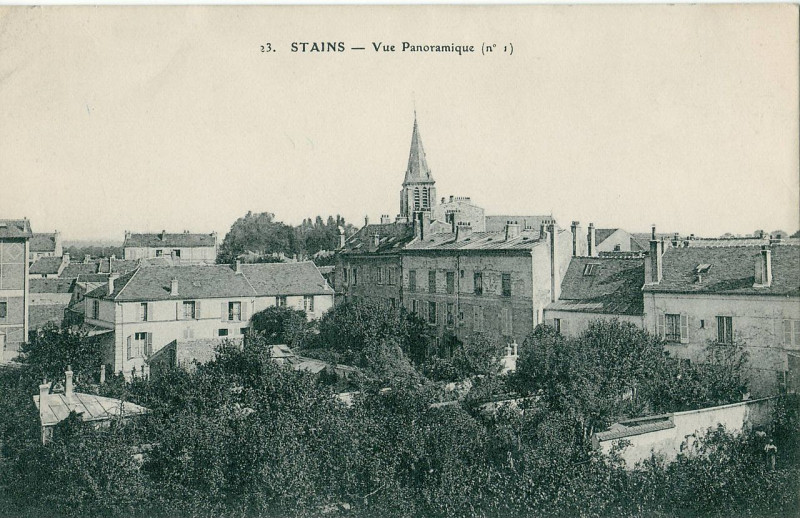 Carte postale ancienne Stains - Vue panoramique N°1
