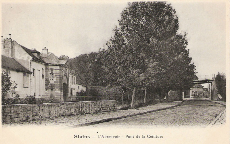 Carte postale ancienne Stains.Pont de la Ceinture