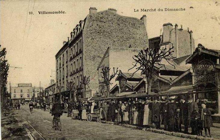 Carte postale ancienne Villemomble.Marché du Dimanche