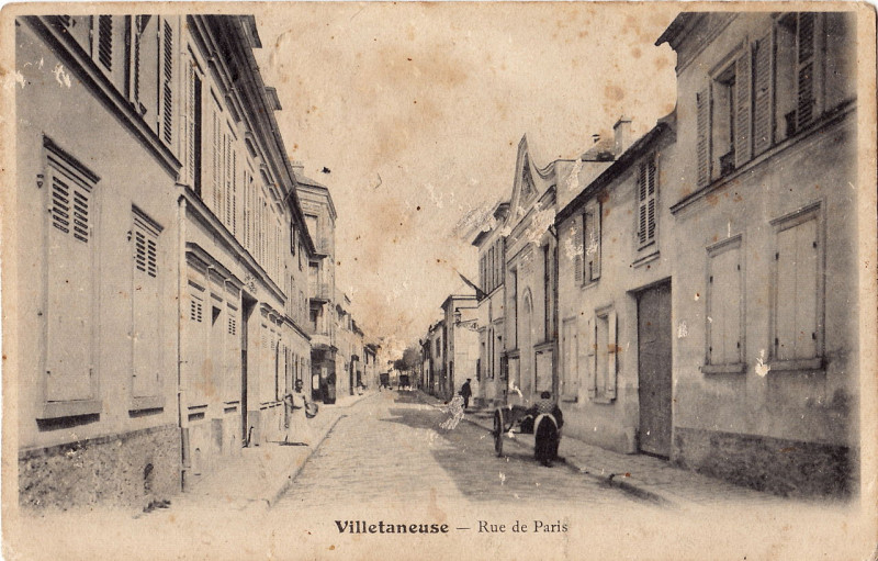 Carte postale ancienne Inconnu - Villetaneuse - Rue de Paris
