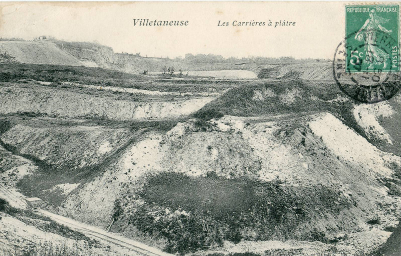 Carte postale ancienne Villetaneuse carrières
