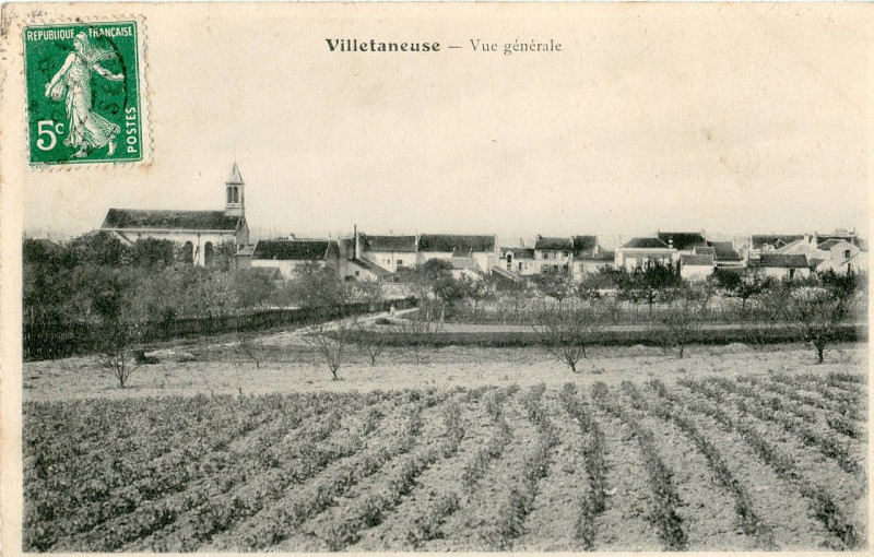 Carte postale ancienne Villetaneuse Vue générale