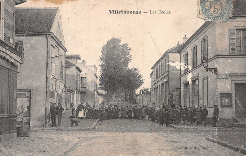 Carte postale ancienne Villetaneuse.Ecoles