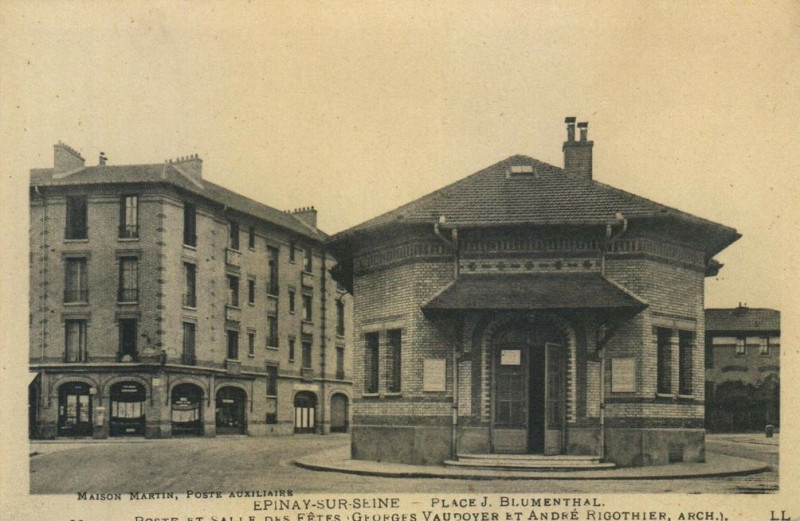 Carte postale ancienne Epinay-sur-Seine.Place Blumenthal