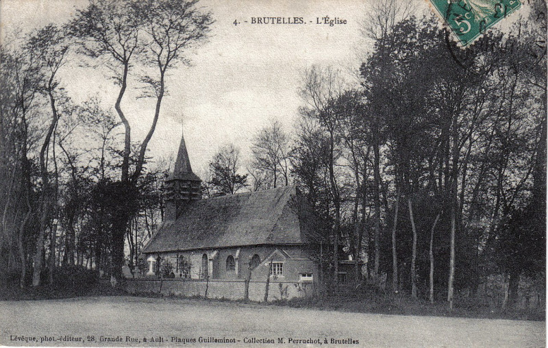 Carte postale ancienne Brutelles-L'eglise 2