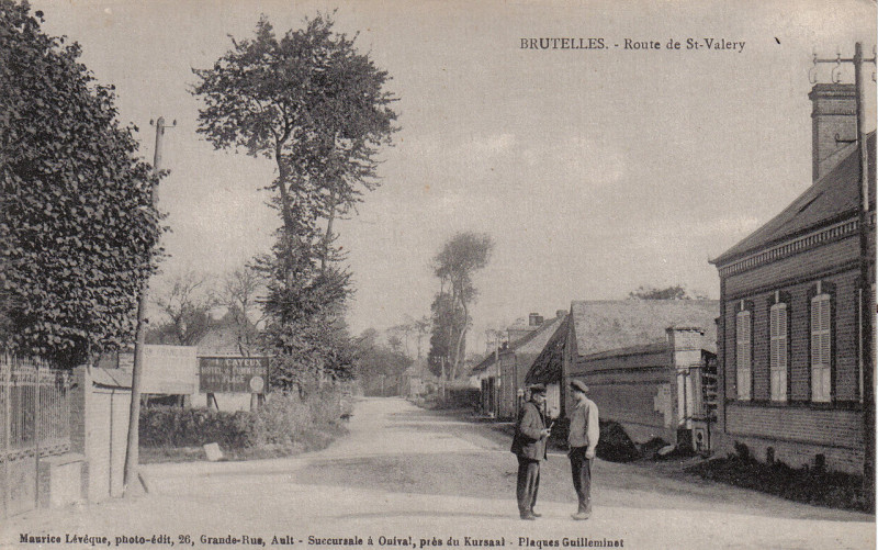 Carte postale ancienne Route de st valery