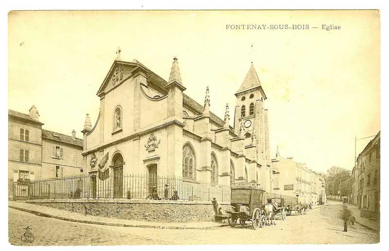 Carte postale ancienne Fontenay-sous-Bois.Eglise
