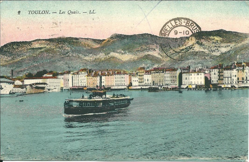 Carte postale ancienne Toulon 1919