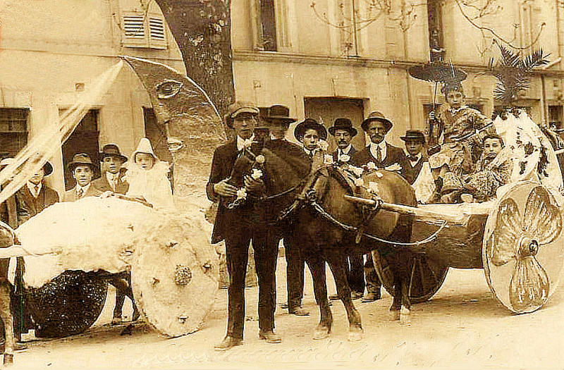 Carte postale ancienne Apt Cavalcade 19 avril 1914