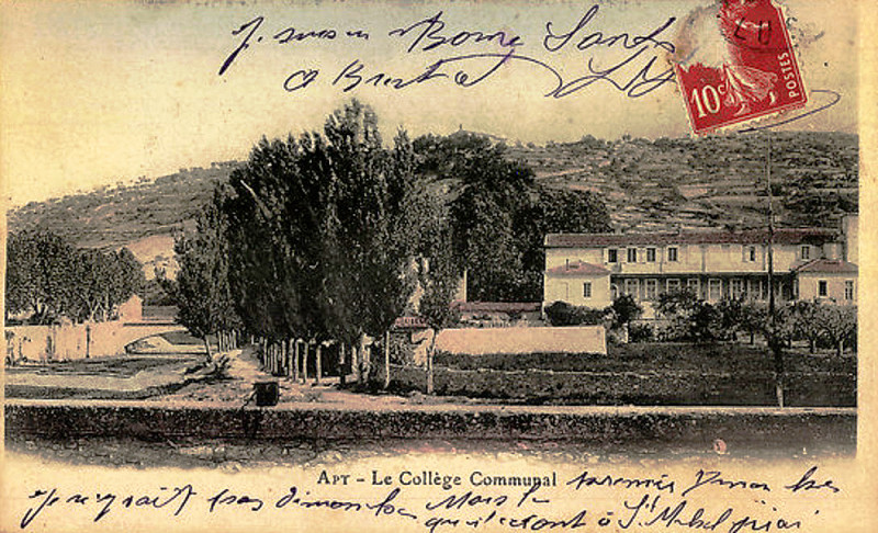 Carte postale ancienne Apt College communal