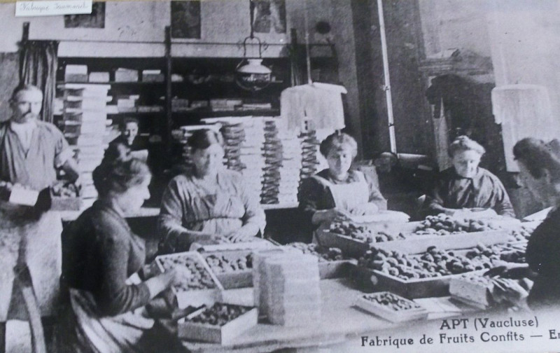 Carte postale ancienne Emballage des Fuits confits