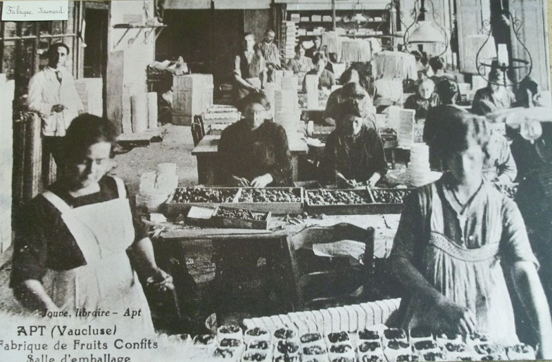 Carte postale ancienne Fabrique Fruits Confits