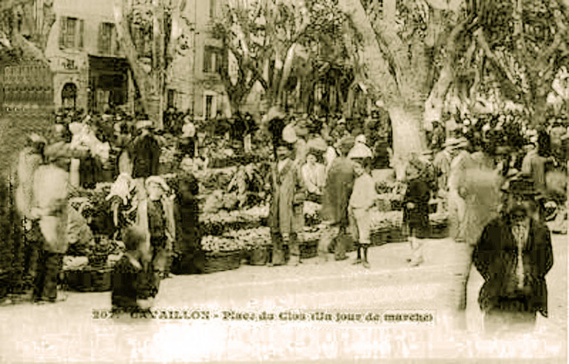 Carte postale ancienne Cavaillon Jour de marché