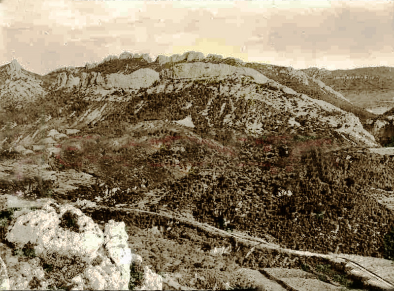 Carte postale ancienne Dentelles de Montmirail en 1920