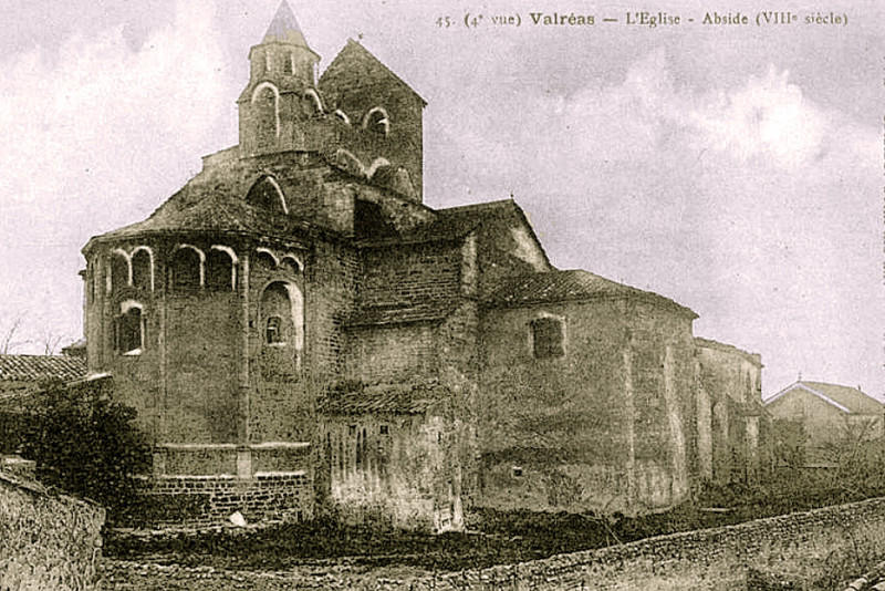 Carte postale ancienne Valréas abside de Nd de Nazareth