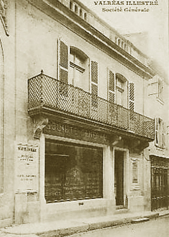 Carte postale ancienne Valréas Société Générale