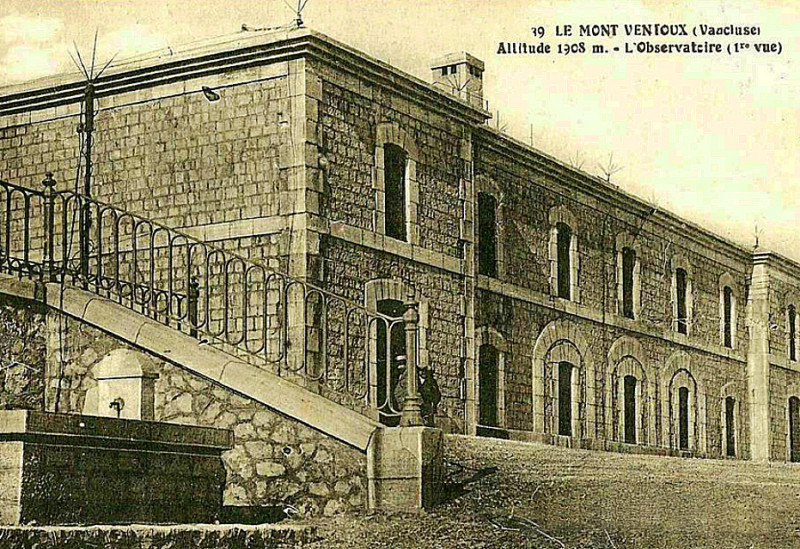 Carte postale ancienne 01 Mont Ventoux Observatoire alt 1908m