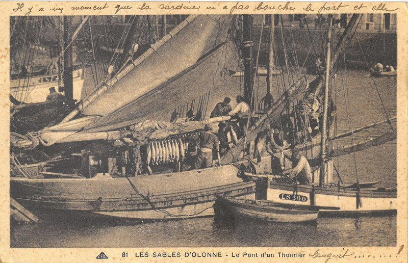 Carte postale ancienne Sables-d'Olonne - Thonnier