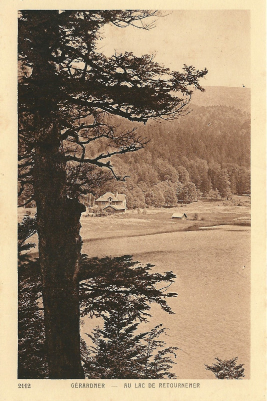 Carte postale ancienne Xonrupt-Longemer-Fr-88-Cpa-lac de Retournemer-1