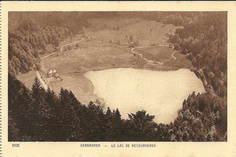 Carte postale ancienne Xonrupt-Longemer-Fr-88-Cpa-lac de Retournemer-2