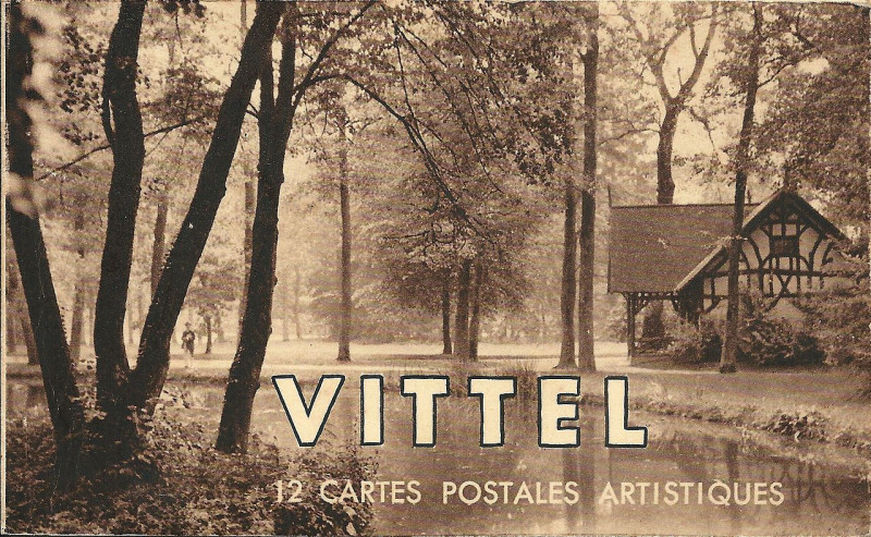 Carte postale ancienne Vittel-Fr-88-vers 1930-couverture du carnet-1