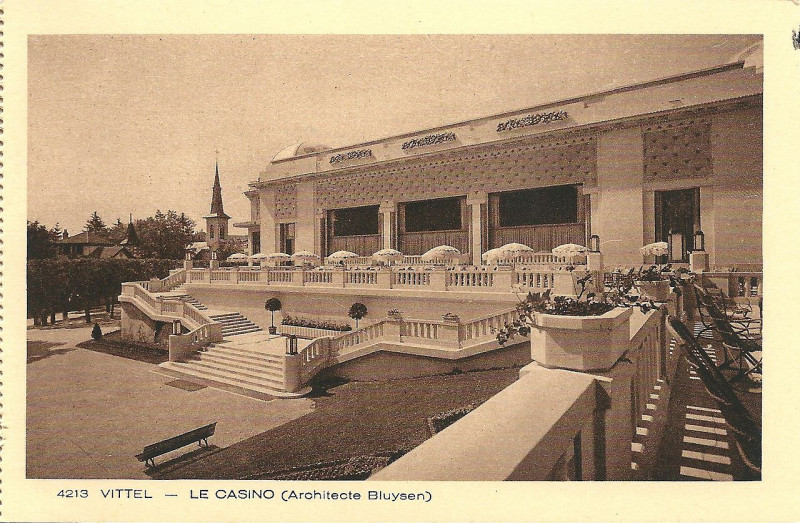 Carte postale ancienne Vittel-Fr-88-vers 1930-le casino-1