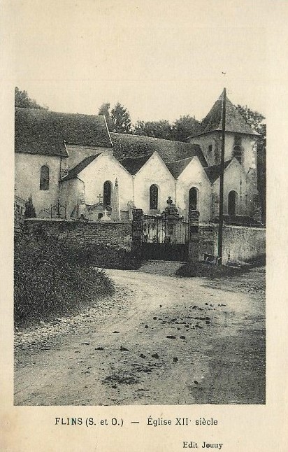 Carte postale ancienne L2586 - Flins-sur-Seine - Eglise