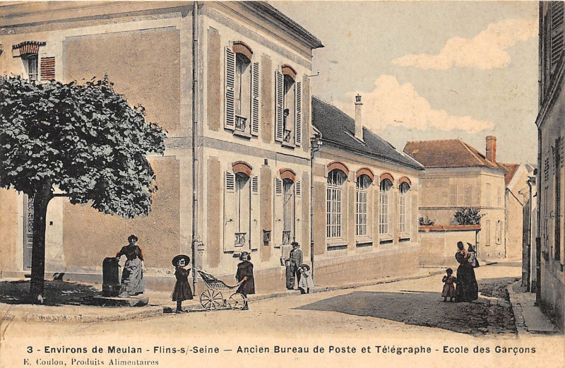 Carte postale ancienne L2632 - Flins-sur-Seine - Ancienne poste
