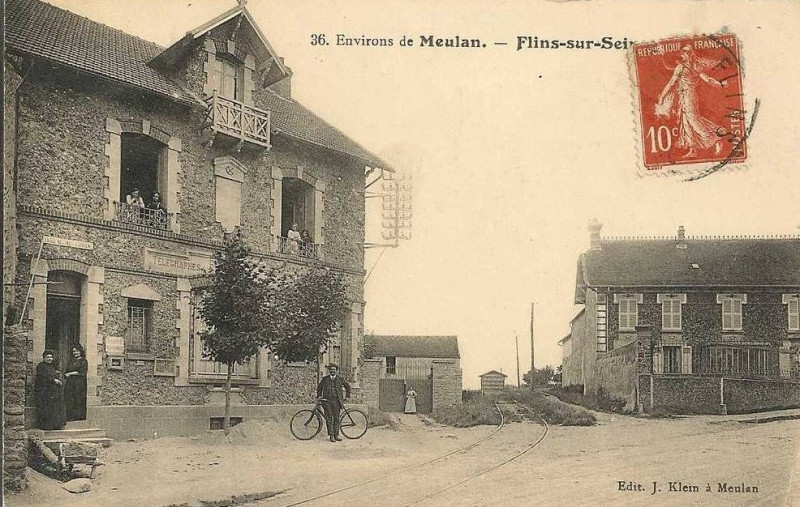 Carte postale ancienne L2633 - Flins-sur-Seine - Ancienne poste