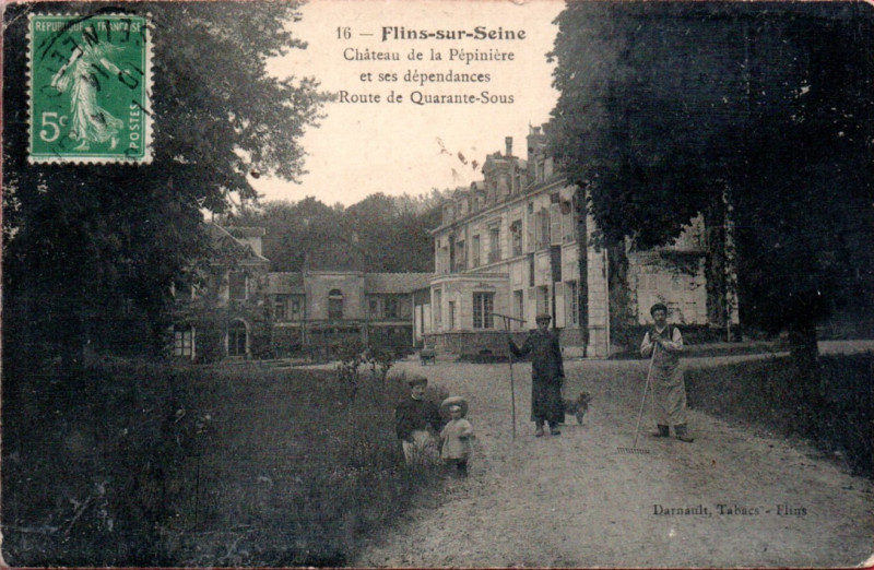 Carte postale ancienne L2636 - Flins-sur-Seine - Château de la Pépinière