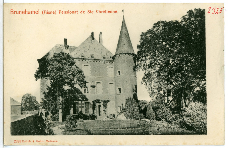 Carte postale ancienne 02325-Brunehamel-1902-Pensionat de St. Chretienne-Brück & Sohn Kunstverlag