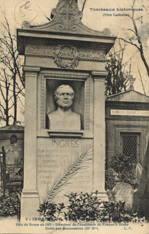 Carte postale ancienne Le Père-Lachaise - Ingres à Paris 20e