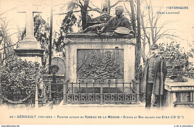 Carte postale ancienne Le Père-Lachaise - Géricault à Paris 20e