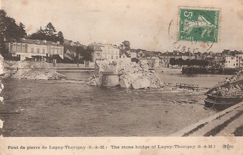 Carte postale ancienne L1995 - Lagny-sur-Marne - Pont de Pierre