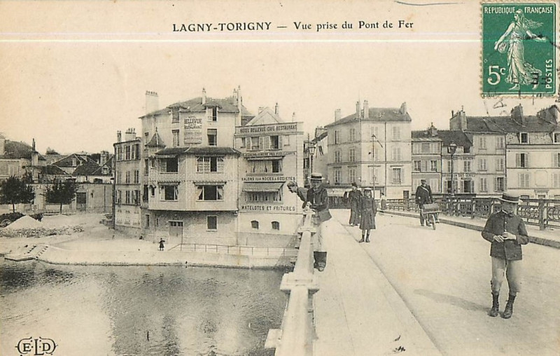 Carte postale ancienne L2164 - Lagny-sur-Marne - Pont de fer