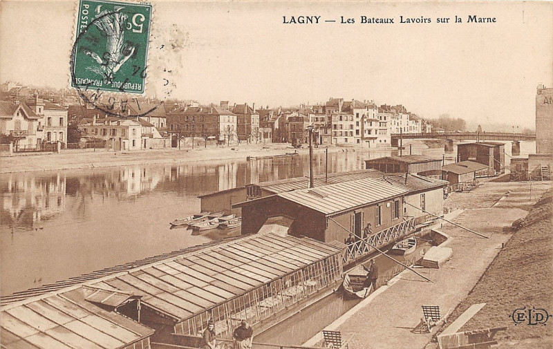 Carte postale ancienne L2415 - Lagny-sur-Marne - Bords de Marne