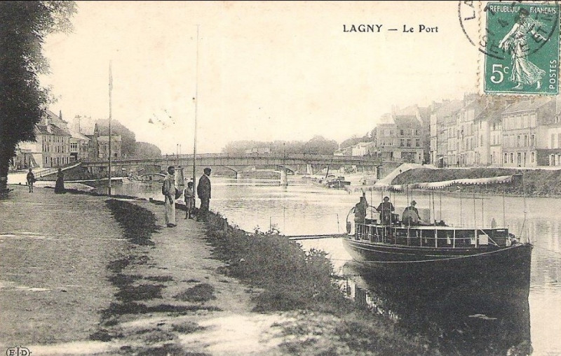 Carte postale ancienne L2456 - Lagny-sur-Marne - Bords de Marne