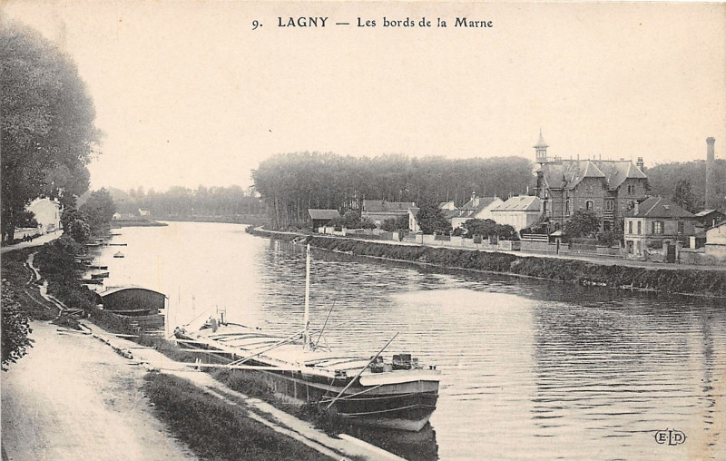 Carte postale ancienne L2460 - Lagny-sur-Marne - Bords de Marne
