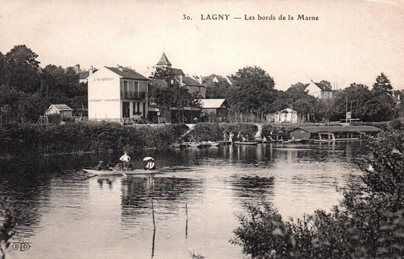 Carte postale ancienne L2462 - Lagny-sur-Marne - Bords de Marne