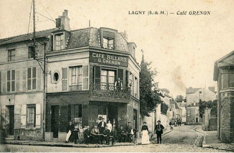 Carte postale ancienne L2754 - Lagny-sur-Marne - Café Grenon