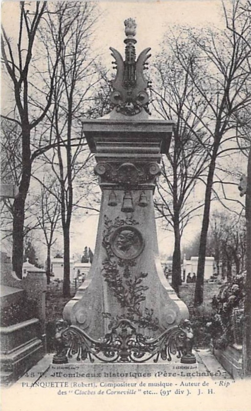Carte postale ancienne Le Père-Lachaise - Planquette à Paris 20e