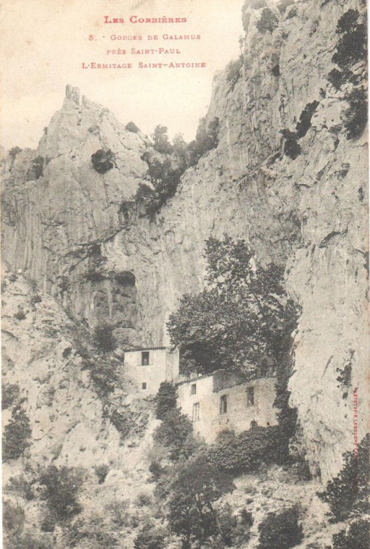 Carte postale ancienne Ermitage Saint-Antoine de Galamus - Cp Labouche à Saint-Paul-de-Fenouillet