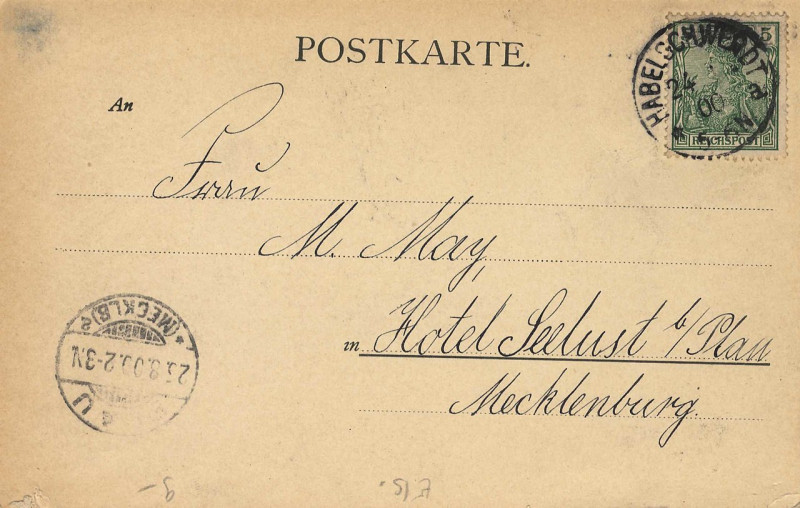 Carte postale ancienne Badbronn, Elsass-Lothringen - Station Kestenholz (back) (Zeno Ansichtskarten)