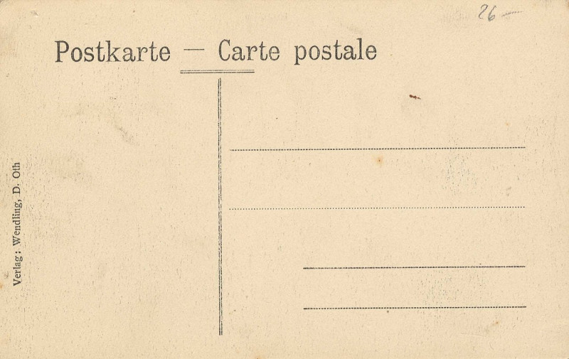 Carte postale ancienne Deutschoth, Elsass-Lothringen - Hochöfen (back) (Zeno Ansichtskarten)
