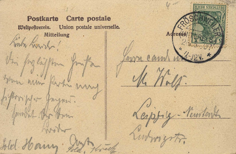 Carte postale ancienne Wörth a. S., Elsass-Lothringen - Bayerndenkmal (back) (Zeno Ansichtskarten)